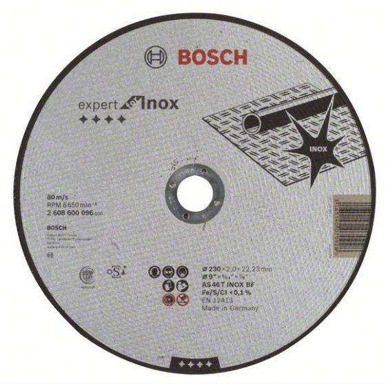 BOSCH TARCZA 230X2 INOX