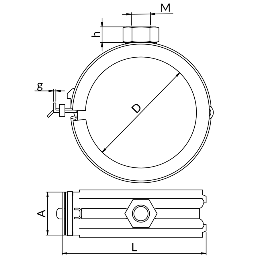 NICZUK OBEJMA BACO UPGSB-1 1/2 BK (048-049)