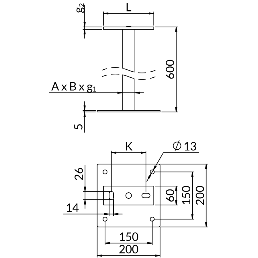 NICZUK PODPORA DACHOWA OG-PDPZ-200-40