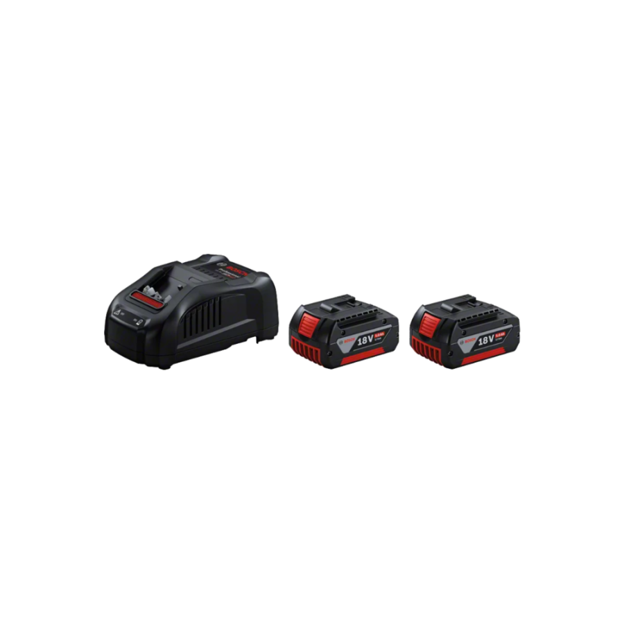 BOSCH 2 AKUMULATORY 18V 5Ah+ I ŁADOWARKA
